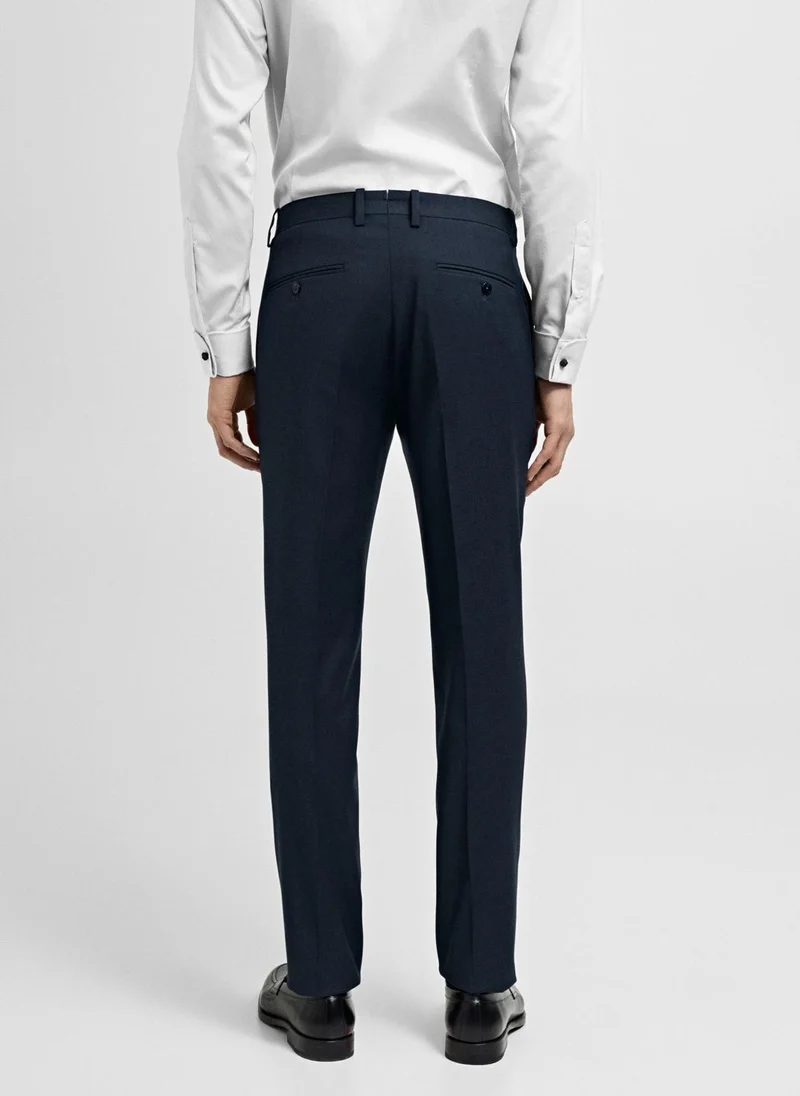 Mango Man slim fit suit pants